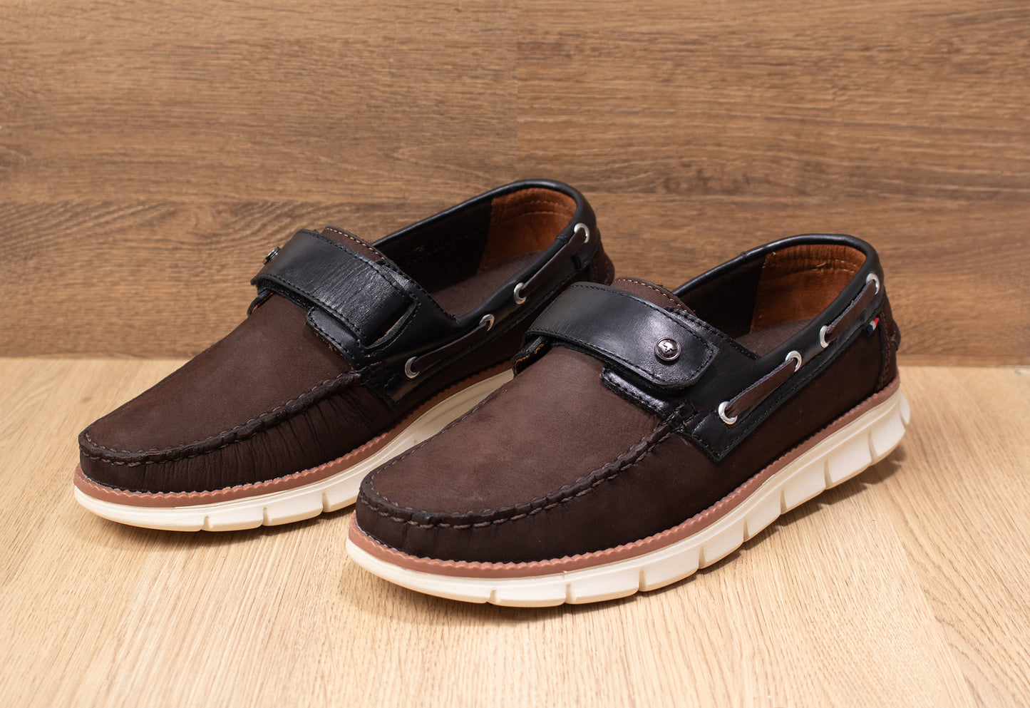 mocasin Apache sperry nautico eva para hombre color nobuck choco xversalles negro 532