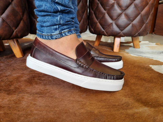 zapato mocasin Apache sperry nautico eva para hombre color versalles coñag  difuminado eva 550
