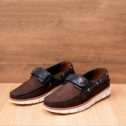 mocasin Apache sperry nautico eva para hombre color nobuck choco xversalles negro 532