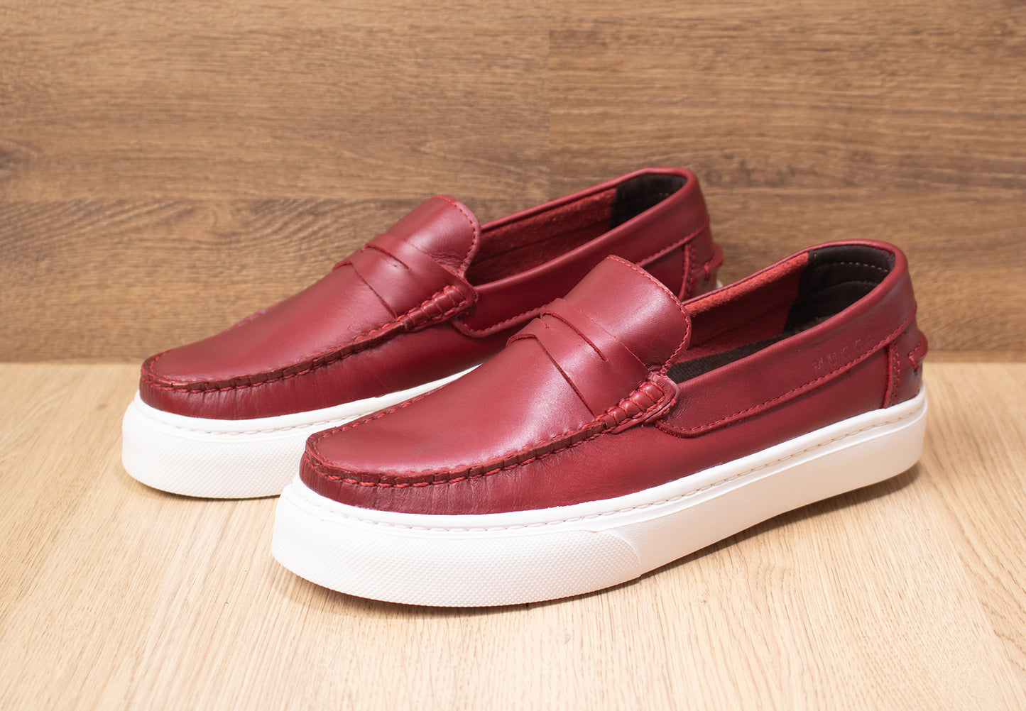 zapato mocasin Apache sperry nautico eva para hombre color versalles rojo eva 550