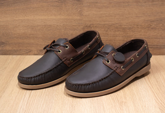 zapato mocasin Apache sperry nautico para hombre color toledo cafe x toledo miel 731
