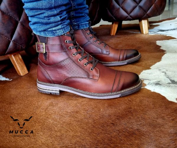 bota en cuero para hombre color hamton miel difuminado 1210