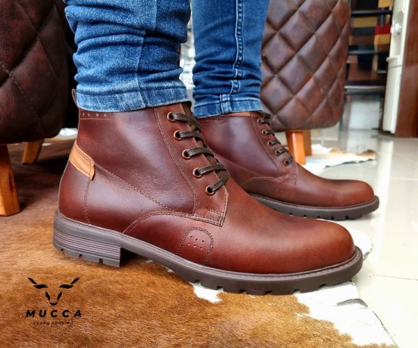 bota en cuero para hombre color hamton coñag 951