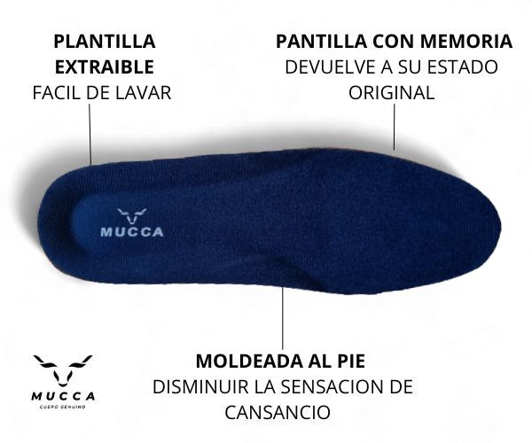 zapato tenis deportivo en cuero para hombre color azul x gris x blanco 902