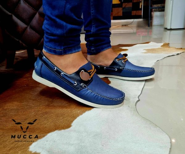zapato mocasin Apache sperry nautico para hombre color rustico azul x versalles negro 731