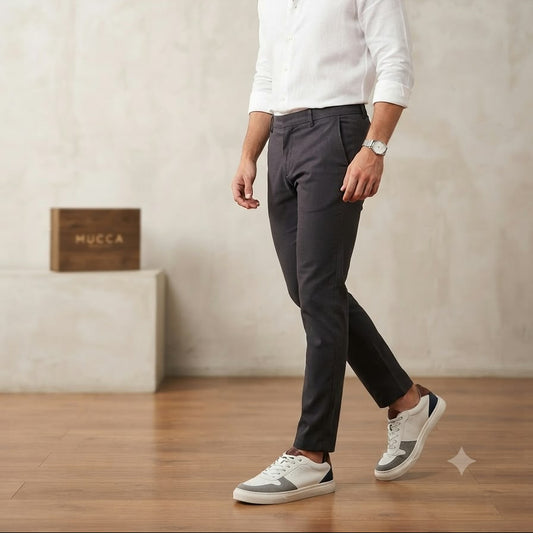 Zapato tenis deportivo en cuero para hombre color blanco x gris x azul   2005