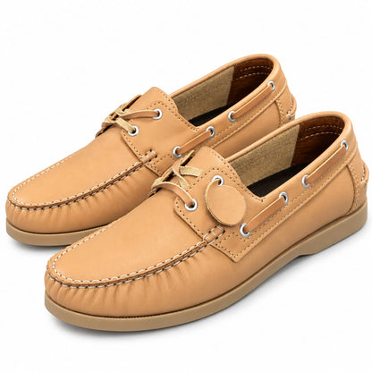 zapato mocasin Apache sperry nautico para hombre color rustico beis 731