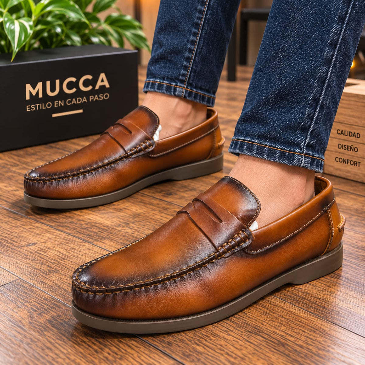 zapato mocasin Apache sperry nautico para hombre color versalles miel x difuminado 550