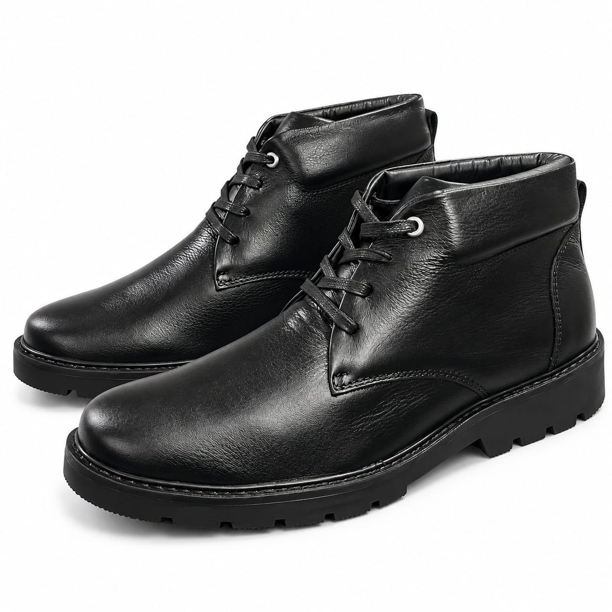 bota en cuero para hombre color sheraton negro 3001