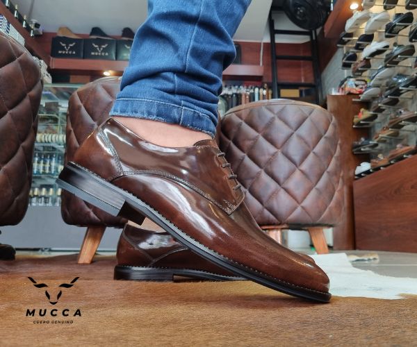 zapato clasico en cuero para hombre color florentine caramelo 005