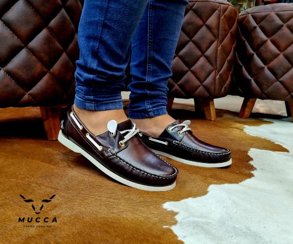 zapato mocasin Apache sperry nautico para hombre color cafe x blanco 731