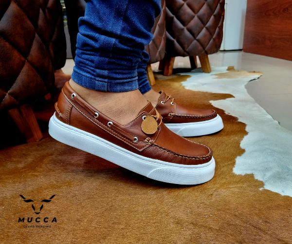 zapato mocasin Apache sperry nautico eva para hombre color sheraton miel  531