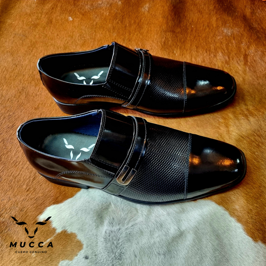 zapato clasico en cuero para hombre color negro 159