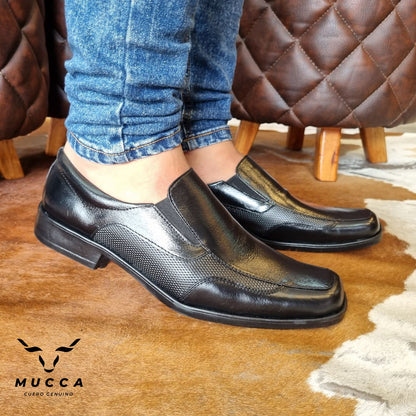 zapato clasico en cuero para hombre color negro 623
