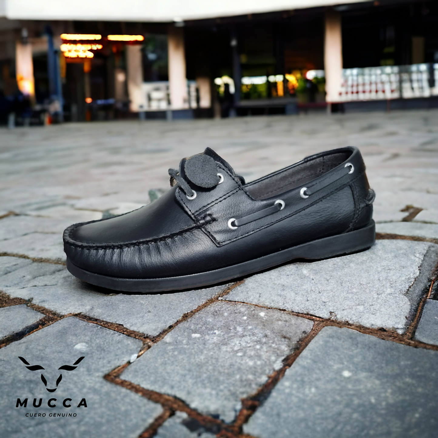 zapato mocasin Apache sperry nautico para hombre color versalles negro 731