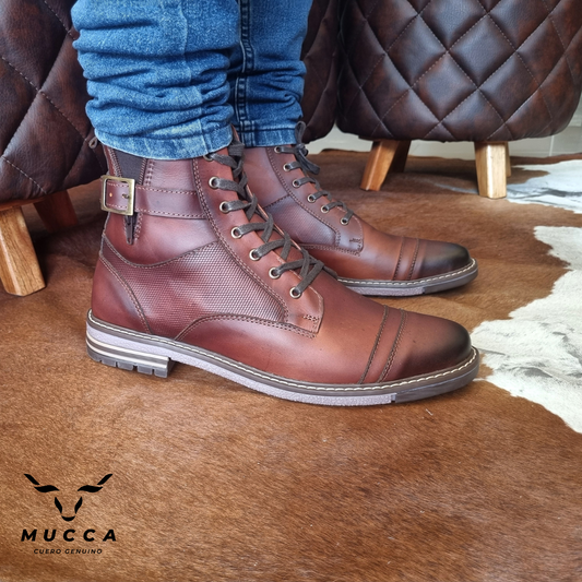 bota en cuero para hombre color hamton miel difuminado 1210
