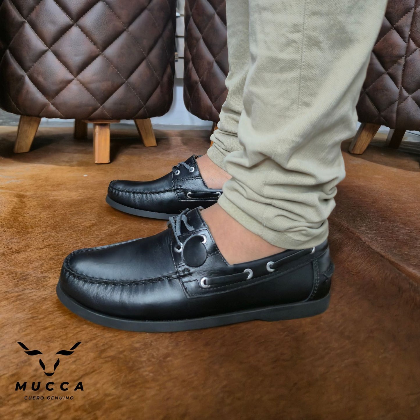 zapato mocasin Apache sperry nautico para hombre color versalles negro 731