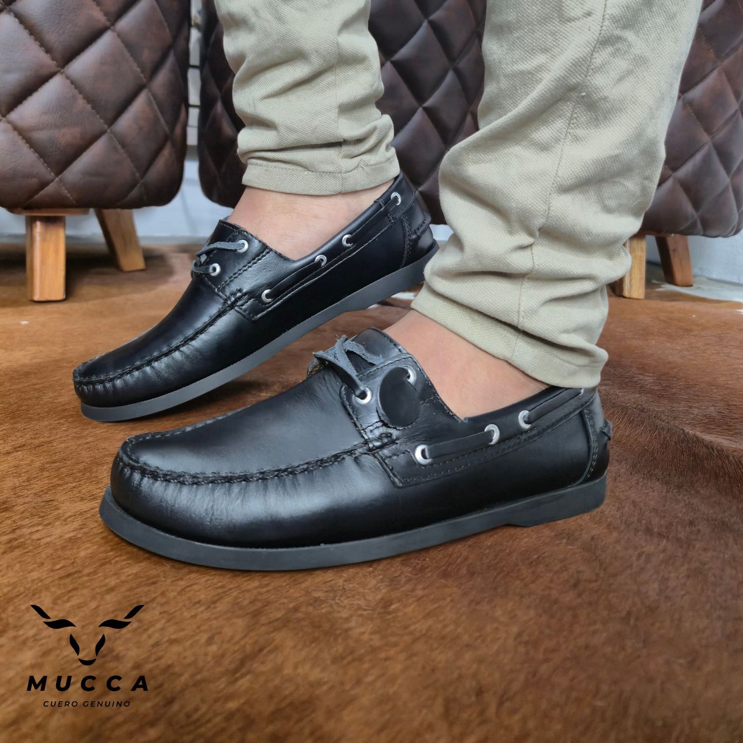 zapato mocasin Apache sperry nautico para hombre color versalles negro 731