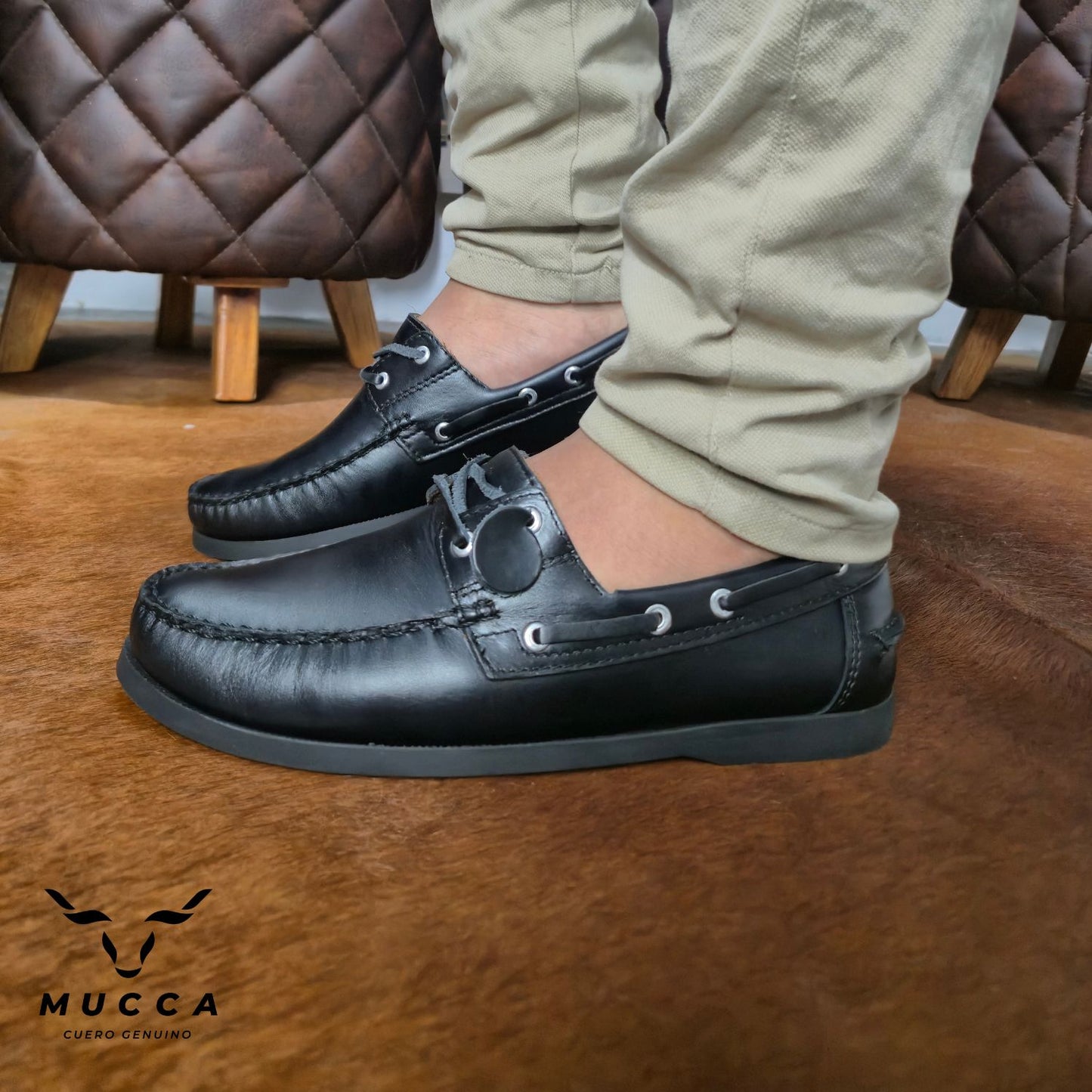 zapato mocasin Apache sperry nautico para hombre color versalles negro 731