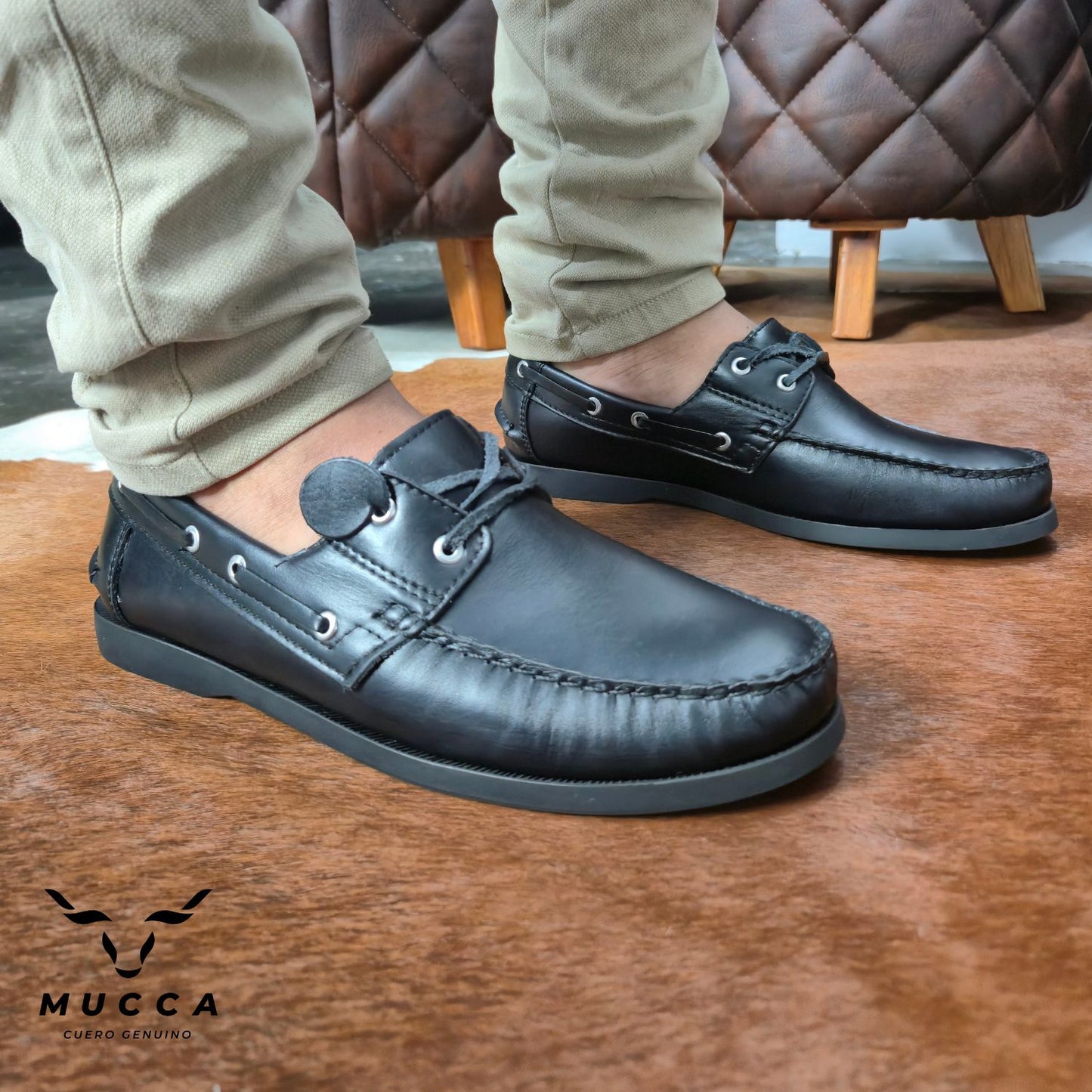 zapato mocasin Apache sperry nautico para hombre color versalles negro 731