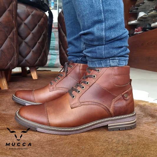 bota en cuero para hombre color hamton miel 1211