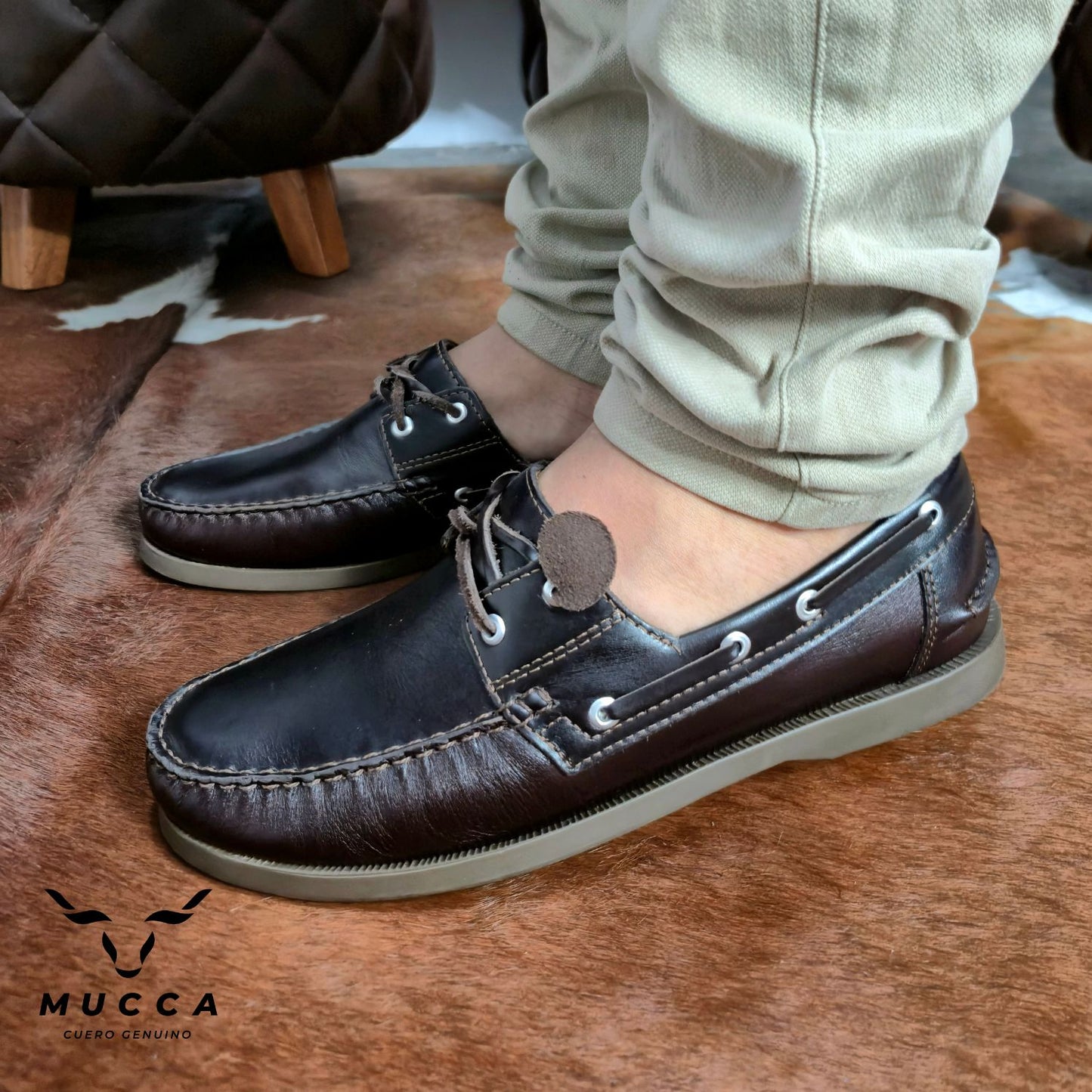 zapato mocasin Apache sperry nautico para hombre color versalles cafe 731