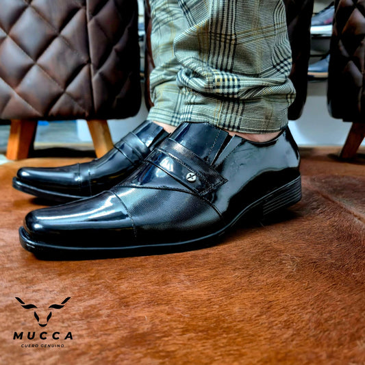 zapato clasico en cuero para hombre color negro 1746