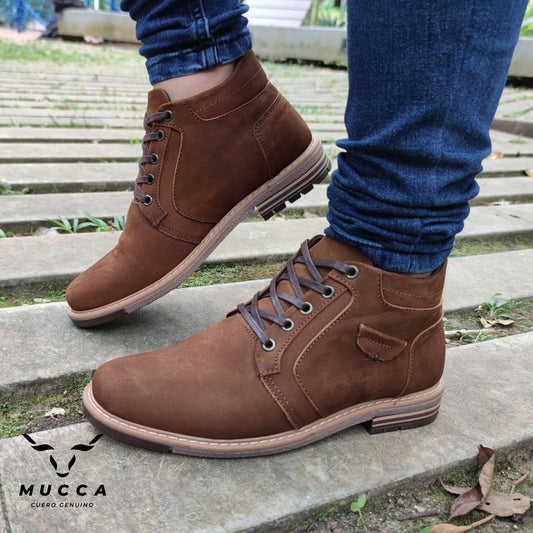 bota en cuero para hombre color otoño 204